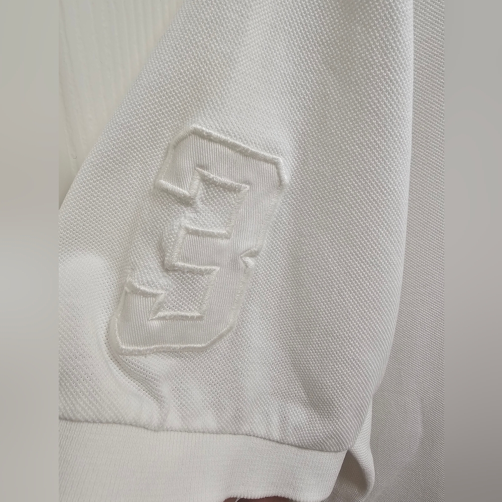 Polo Ralph Lauren White Men’s Polo ShirtEmbroidered Logo & Number 3 Sleeve - Picture 6 of 9